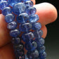 Gem Tanzanite Zoisite Necklace Beads From Tanzania - 19" - 41.12 Grams