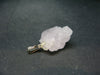 Very Nice Pink Morganite Silver Pendant From Brazil - 1.2" - 4.2 Grams