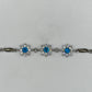Apatite Silver Bracelet | Blue Crystal Jewelry