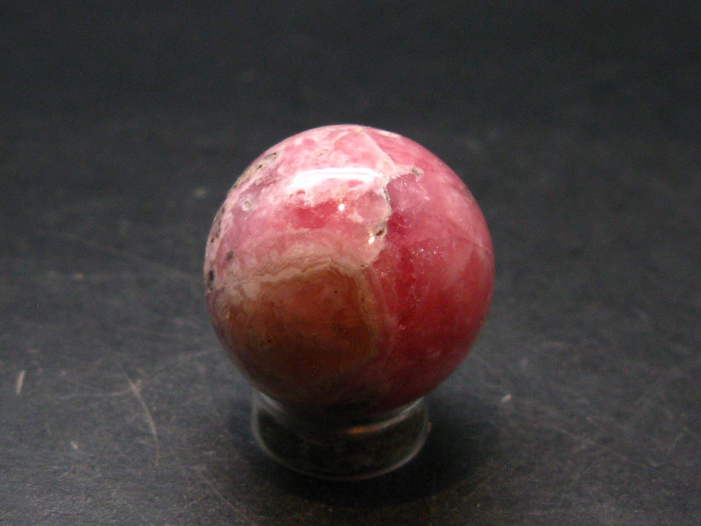Rhodochrosite Sphere Ball from Argentina - 0.9" - 26.50 Grams