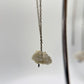Raw Herderite Crystal Threader Earrings in Sterling Silver - 2.68g