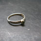 Cute Gem Moldavite Sterling Silver Ring From Czech Republic - Size 8 - 1.3 Grams