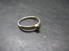 Cute Gem Moldavite Sterling Silver Ring From Czech Republic - Size 8 - 1.3 Grams