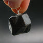 Sharp Black Melanite Andradite Garnet Silver Pendant From Mali - 0.9" - 12.48 Grams