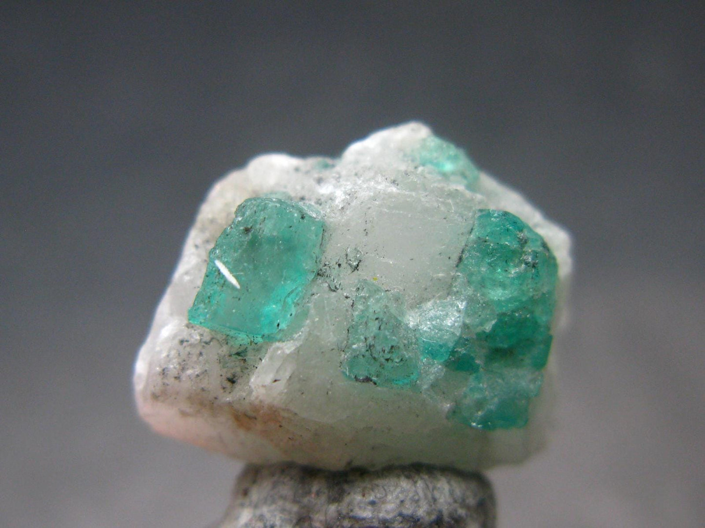 Emerald Beryl Crystal On Matrix From Colombia - 0.6"- 2.21 Grams