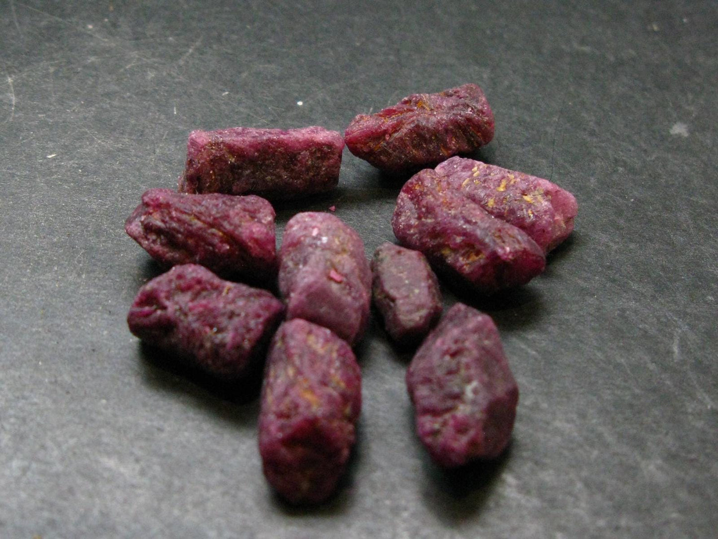 Lot of 10 Ruby Crystals from Winza Tanzania - 45.97 Grams