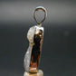 Gray Herderite Silver Pendant from Africa - 1.1" - 2.65 Grams