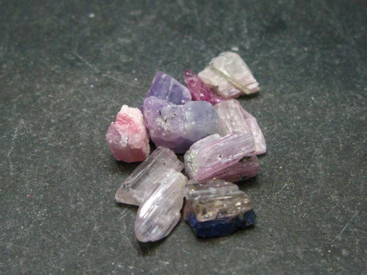 Lot of 10 Tanzanite Gem Untreated Pink Crystals From Tanzania - 20.70 Carats