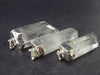Set of 3 Natural Clear Quartz Crystal Pendants From Brazil