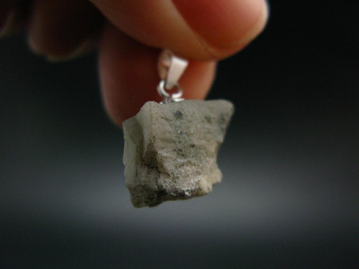 Phenakite Phenacite Crystal Silver Pendant From Brazil - 0.7" - 1.83 Grams