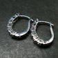 Genuine Alexandrite Gem Silver Earrings From Russia - 2.08 Grams