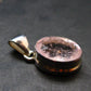 Pink Beryl!! Amazing Natural Facetted Morganite Silver Pendant From Brazil - 0.9" - 3.49 Grams