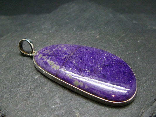 Sugilite Silver Pendant From South Africa - 2.5"