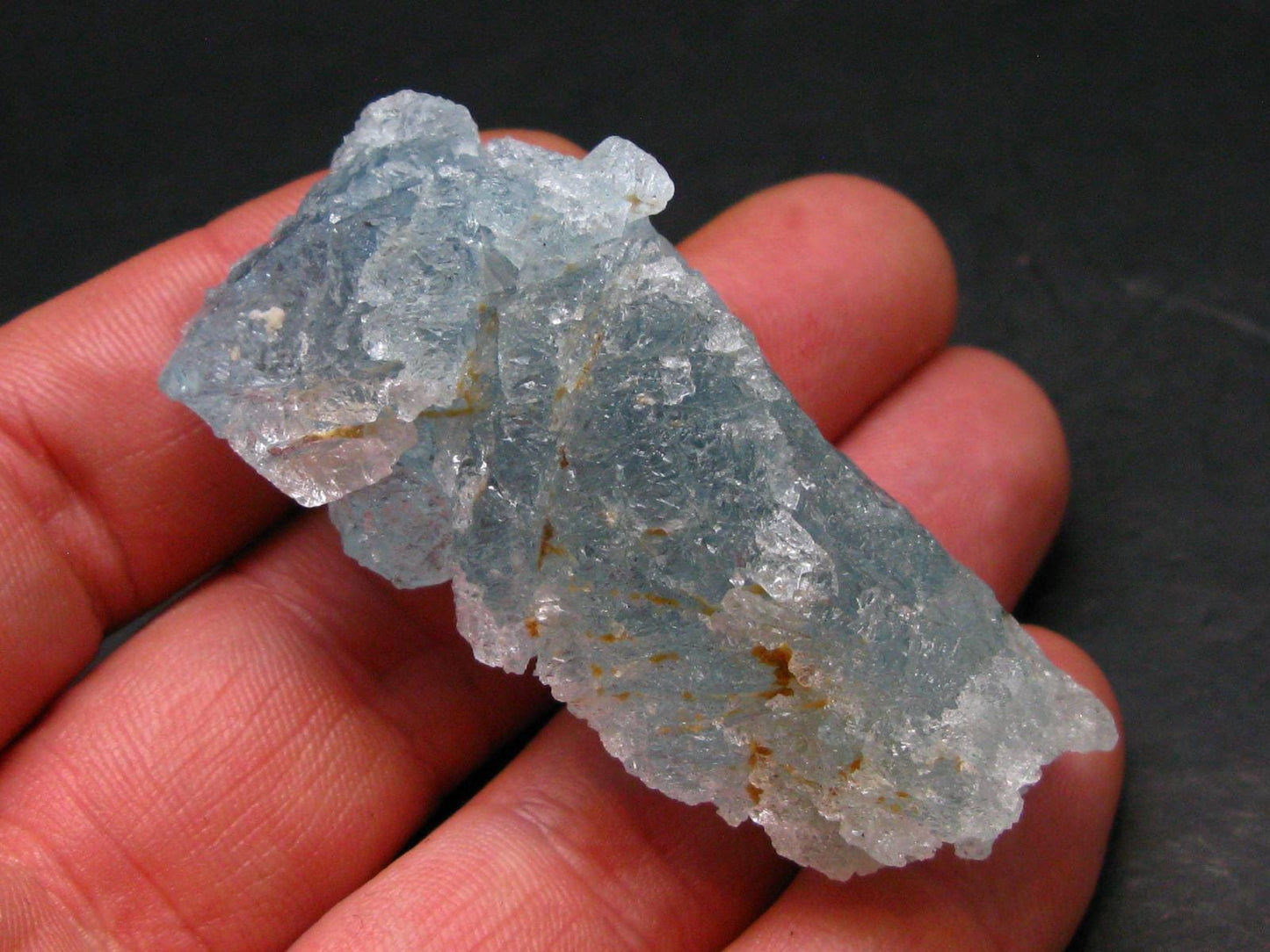 Gem Aquamarine Etched Crystal Blue Beryl From Brazil - 44.91 Grams - 2.5"