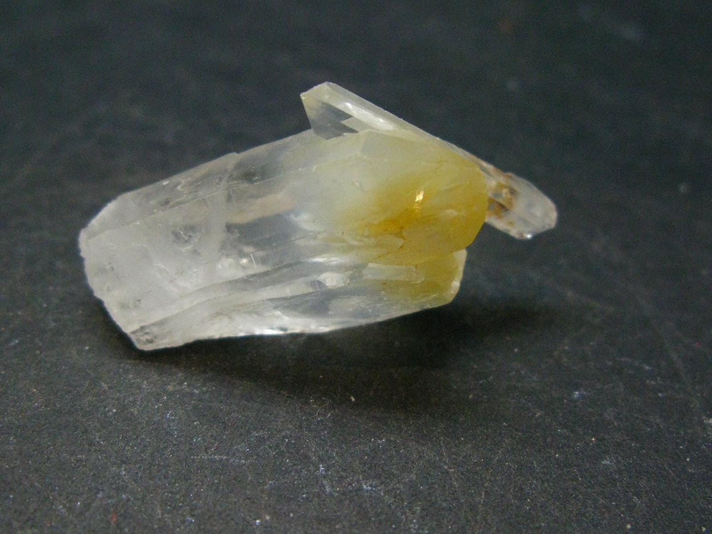 Rare Mango Quartz w/ Hallyosite Crystal From Colombia - 1.1" - 6.10 Grams