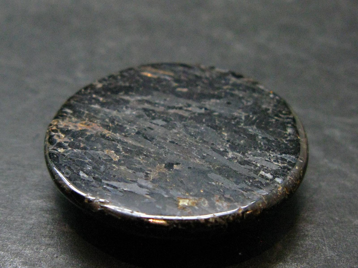 Rare Nuumite Nuummite Cabochon From Greenland - 1.2" - 12.66 Grams