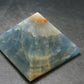Lemurian Aquatine Blue Calcite Pyramid - 2.2" - 136.56 Grams