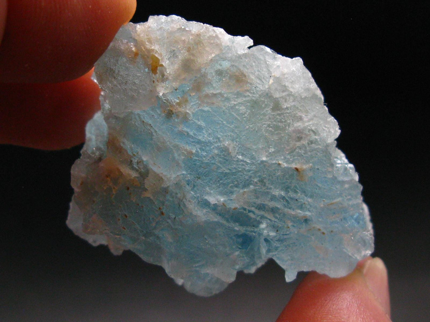 Gem Aquamarine Etched Crystal Blue Beryl From Brazil - 46.81 Grams - 1.8"