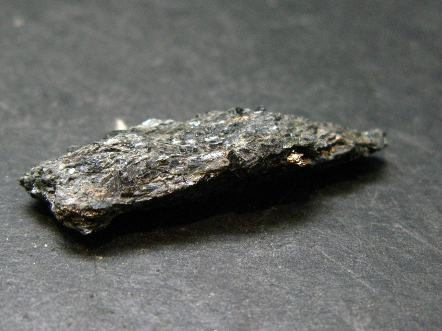 Rare Nuumite Nuummite Raw Piece From Greenland - 3.55 Grams - 1.5"