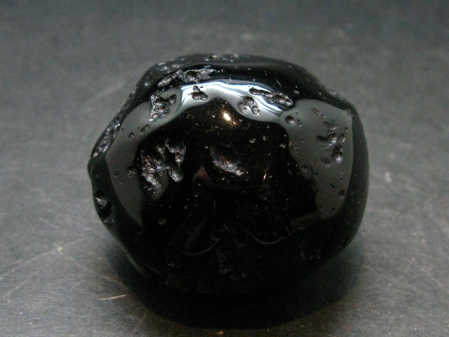 Rare Large Black Tibetan Tektite Tumbled Stone from Tibet - 1.7" - 64.42 Grams