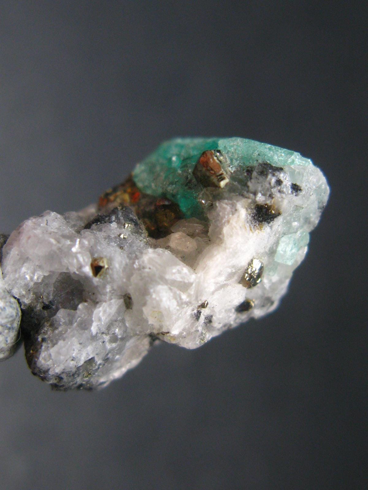 Emerald Beryl Crystal On Matrix From Colombia - 0.9"- 5.05 Grams