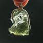 Moldavite Tektite Silver Pendant from Czech Republic - 1.4" - 5.34 Grams