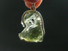 Moldavite Tektite Silver Pendant from Czech Republic - 1.4" - 5.34 Grams
