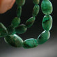 Emerald Tumbled Beads Necklace From Colombia - 16" - 16.28 Grams