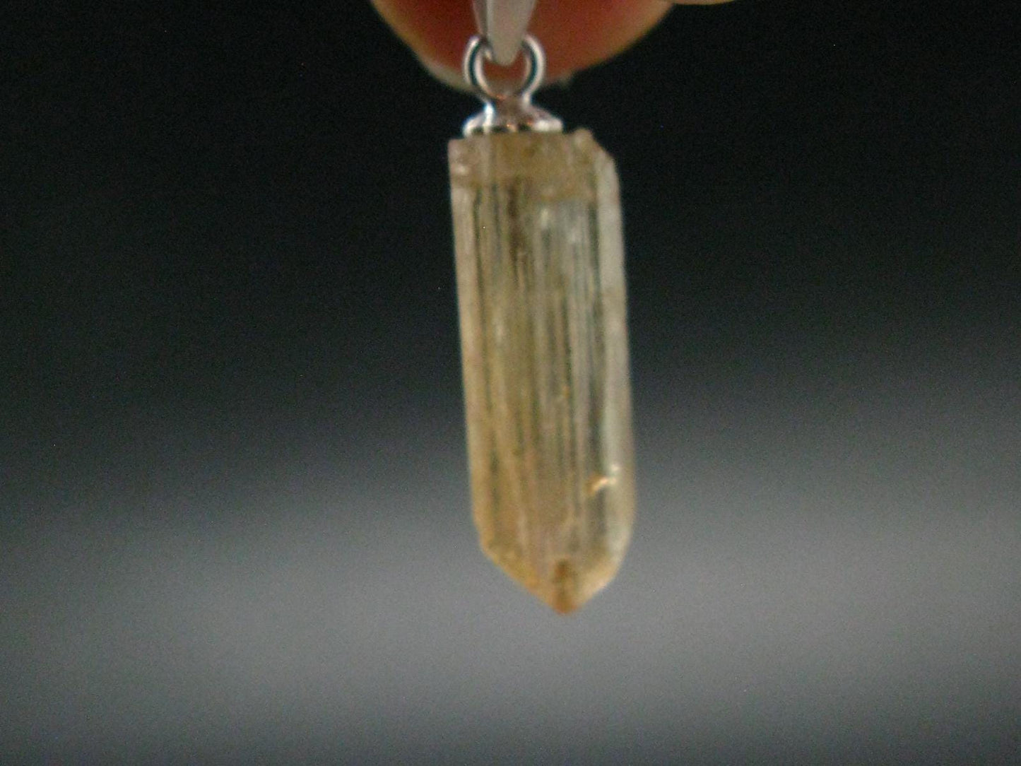 Imperial Topaz Crystal Pendant From Brazil - 1.0" - 1.27 Grams