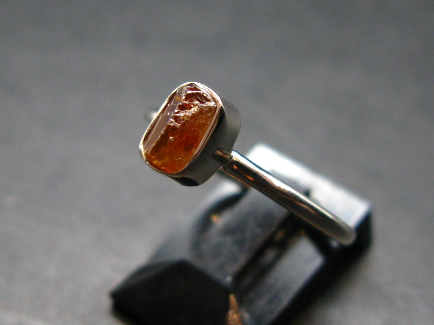 Sphalerite Silver Ring From Spain - Size 7 - 1.96 Grams