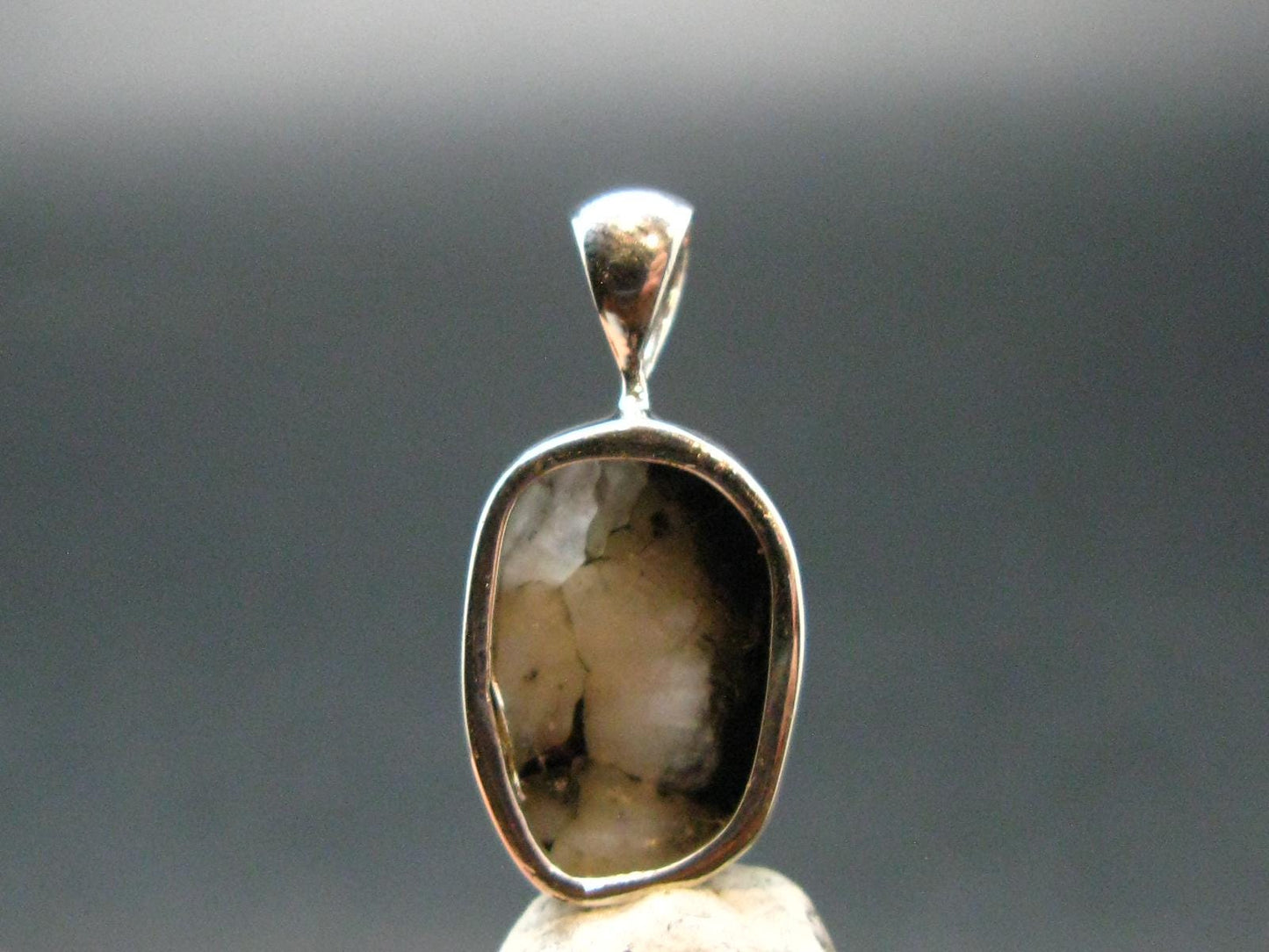 Phenakite Phenacite Crystal Silver Pendant From Brazil - 0.8" - 1.68 Grams