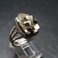 Large Raw Pyrite Silver Ring From Peru - 7.33 Grams - Size 8