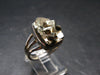 Large Raw Pyrite Silver Ring From Peru - 7.33 Grams - Size 8