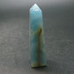 Nice Lemurian Aquatine Blue Calcite Obelisk Pyramid From Argentina - 1.9" - 15.28 Grams
