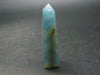 Nice Lemurian Aquatine Blue Calcite Obelisk Pyramid From Argentina - 1.9" - 15.28 Grams