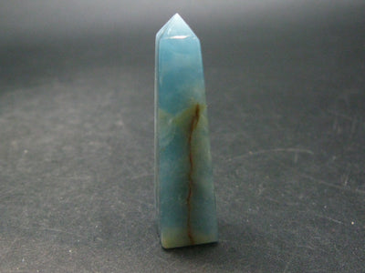 Nice Lemurian Aquatine Blue Calcite Obelisk Pyramid From Argentina - 1.9" - 15.28 Grams