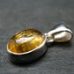 Imperial Topaz Crystal Silver Pendant from Brazil - 0.8" - 2.15 Grams