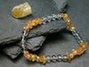 Imperial Topaz & Quartz Genuine Bracelet ~ 7 Inches ~ 8mm Tumbled Beads