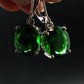 Helenite Gaia Stone Gem Sterling Silver Earrings From Washington - 7.0 Carats