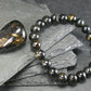Nuumite Nuummite Genuine Bracelet ~ 7 Inches ~ 8mm Round Beads