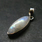 Natural Glow From Inside Moonstone 925 Silver Pendant - 1.3" - 3.57 Grams