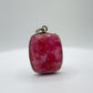 Cobalto Calcite Silver Pendant Pink Crystal Gemstone Necklace Natural Stone Unique Jewelry Gift