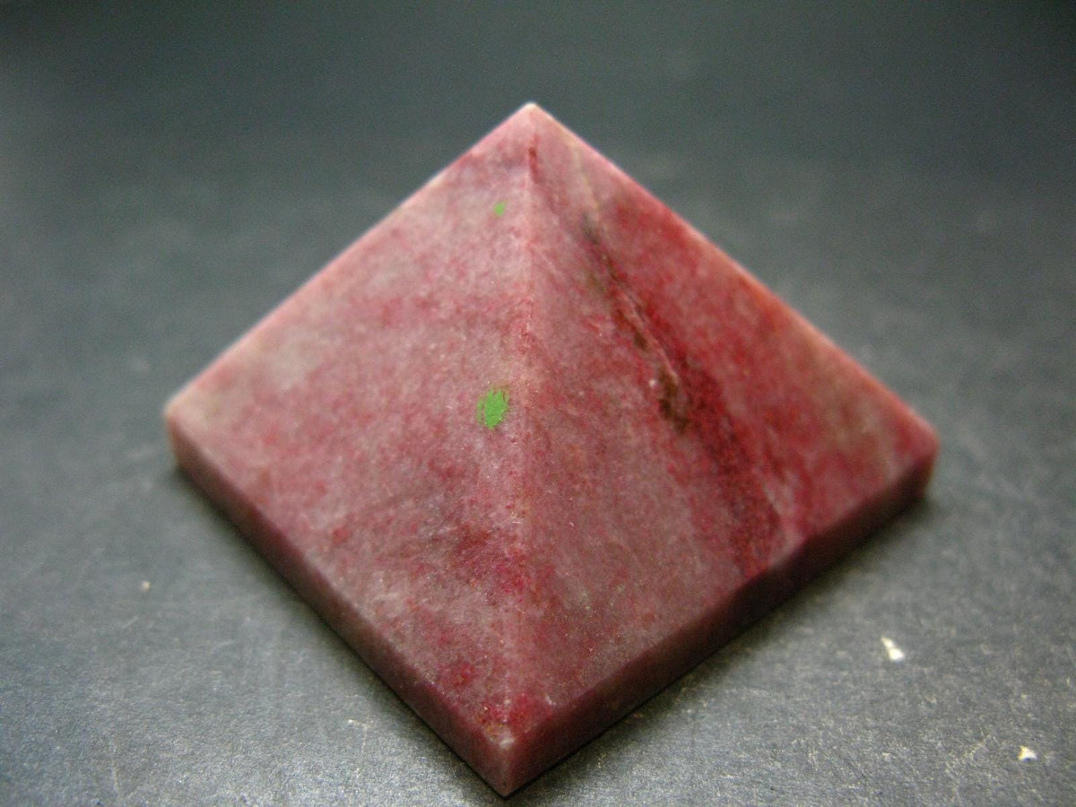 Rare Red Thulite Pyramid From Norway - 1.8" - 82.97 Grams