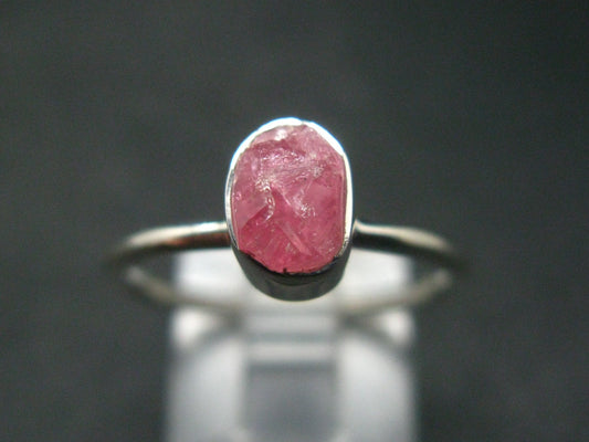 Rhodochrosite Silver Ring From Alma Colorado - 2.08 Grams - Size 8