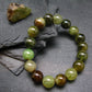 AAA Grade Grossular Green Garnet Genuine Bracelet ~ 7 Inches ~ 12mm Round Beads