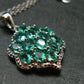 Emerald Silver Pendant W/Chain From Colombia - 4.51 Grams Total