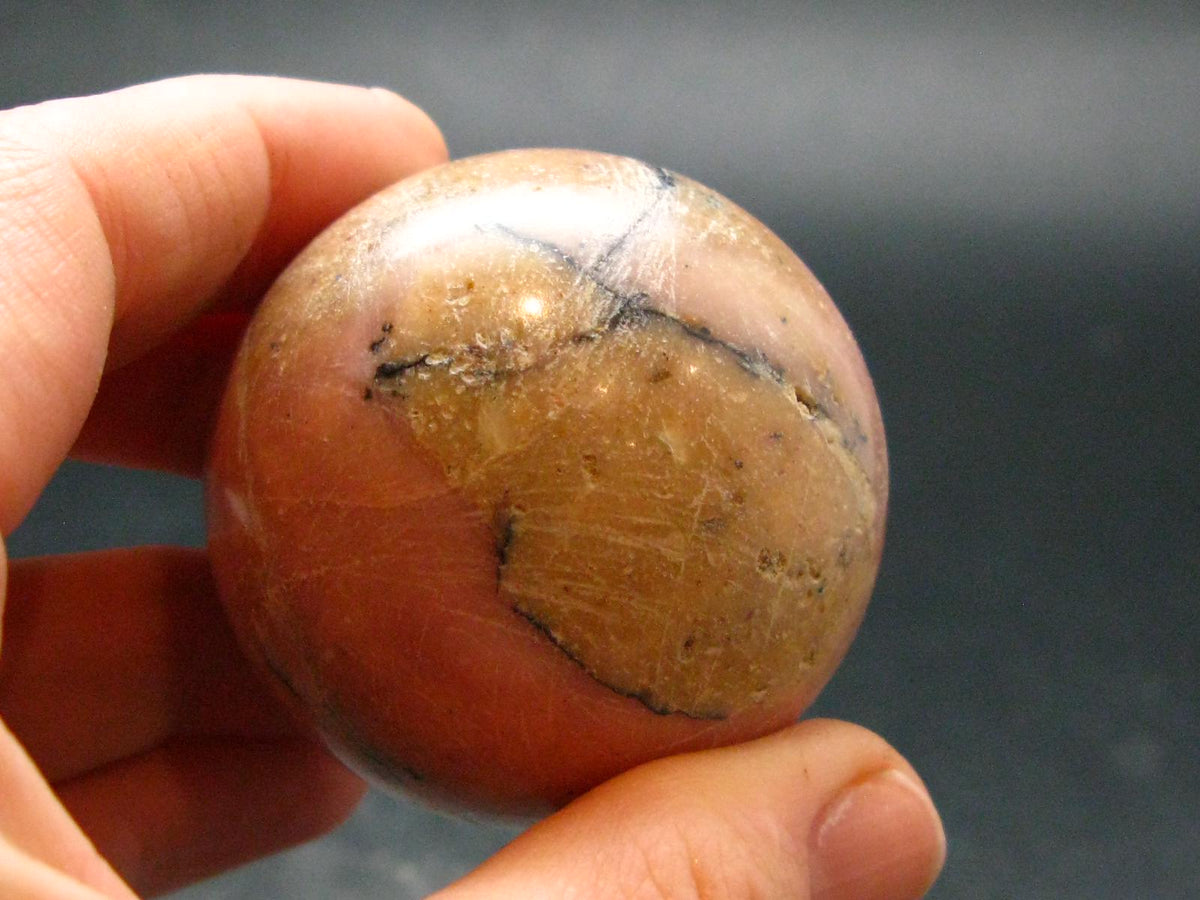 Rare Pink Opal Ball Sphere from Peru - 92.23 Grams - 1.7"