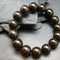 Meteorite Chondrite Genuine Bracelet ~ 7 Inches ~ 14mm Round Beads