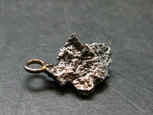 Large Campo Del Cielo Meteorite Pendant from Argentina - 0.6" - 2.19 Grams