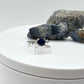 Blue Sapphire Filigree Ring: Sterling Silver Vintage Style - Size 8
